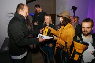 Nach der Preisverleihung gab es eine Aktion von Guerilla Lighting